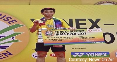 Kunlavut Vitidsern won the title of India Open Mains.